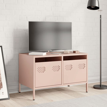 TV-Møbel DIV. TV-benk rosa 68x39x43,5 cm kaldvalset stål