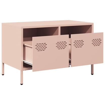TV-Møbel DIV. TV-benk rosa 68x39x43,5 cm kaldvalset stål
