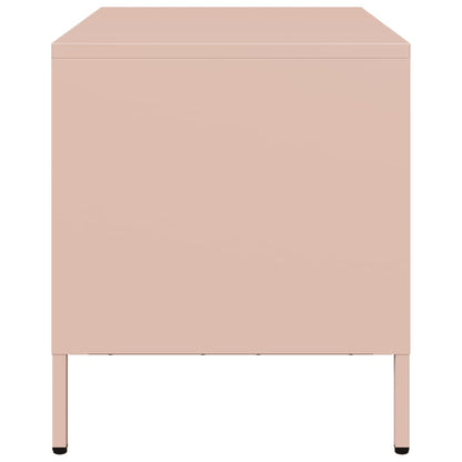 TV-Møbel DIV. TV-benk rosa 68x39x43,5 cm kaldvalset stål