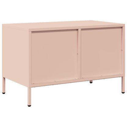 TV-Møbel DIV. TV-benk rosa 68x39x43,5 cm kaldvalset stål
