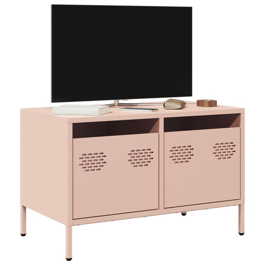 TV-Møbel DIV. TV-benk rosa 68x39x43,5 cm kaldvalset stål
