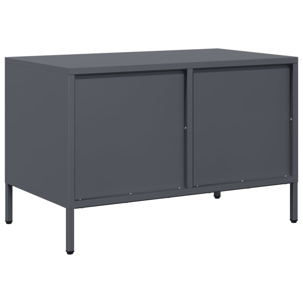 TV-Møbel DIV. TV-benk antrasitt 68x39x43,5 cm kaldvalset stål