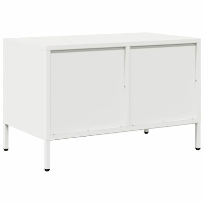 TV-Møbel DIV. TV-benk Hvit 68x39x43,5 cm kaldvalset stål