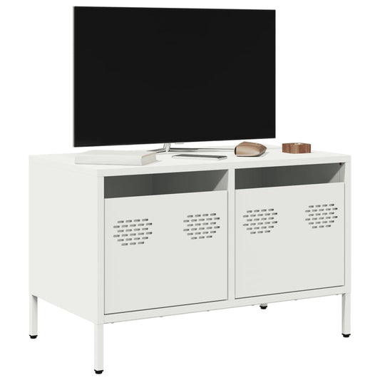 TV-Møbel DIV. TV-benk Hvit 68x39x43,5 cm kaldvalset stål