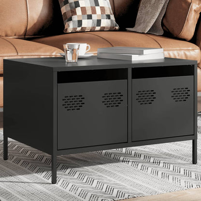 TV-Møbel DIV. TV-benk Svart 68x50x43,5 cm kaldvalset stål