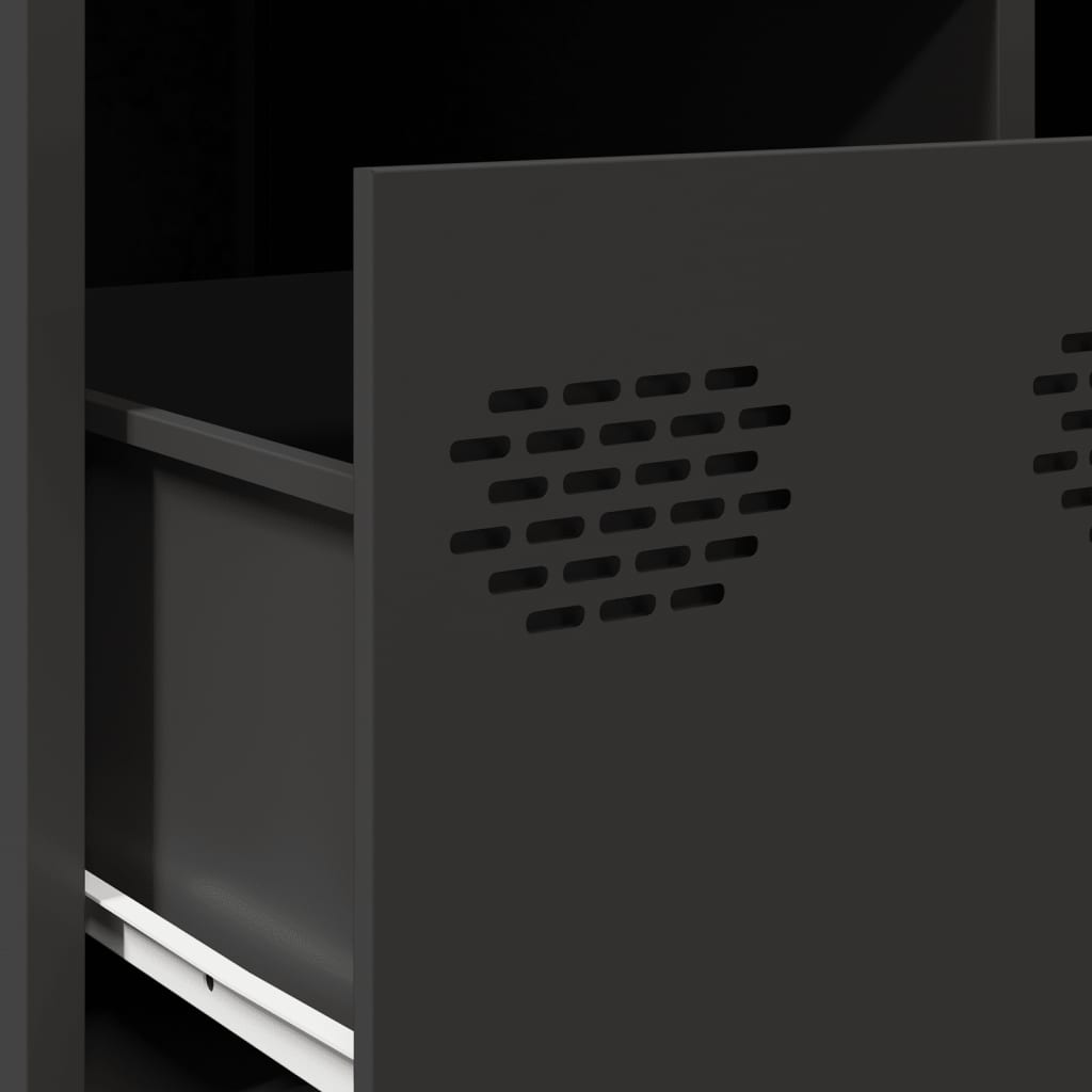 TV-Møbel DIV. TV-benk Svart 68x50x43,5 cm kaldvalset stål