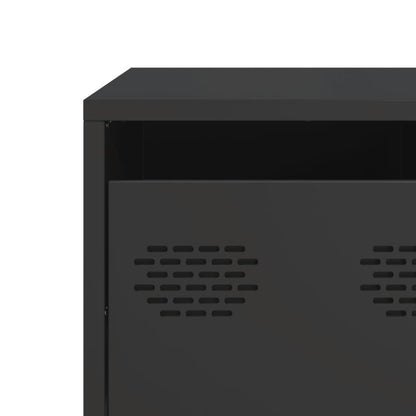 TV-Møbel DIV. TV-benk Svart 68x50x43,5 cm kaldvalset stål