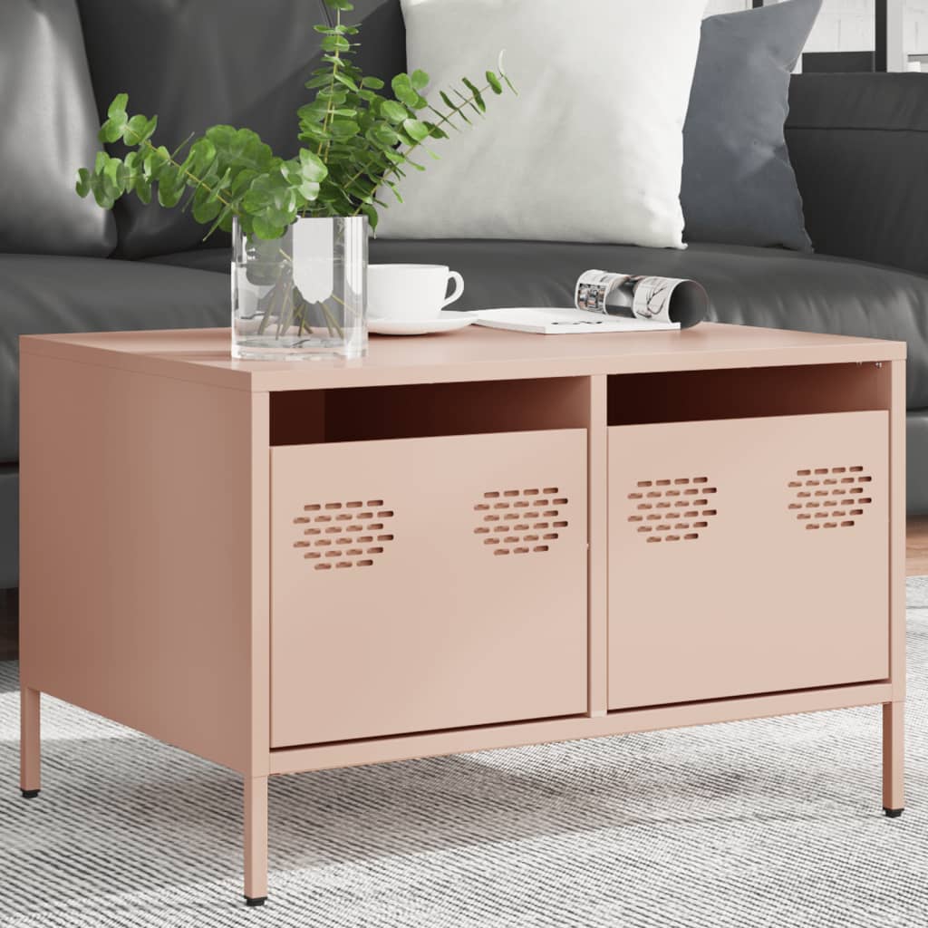 TV-Møbel DIV. TV-benk rosa 68x50x43,5 cm kaldvalset stål