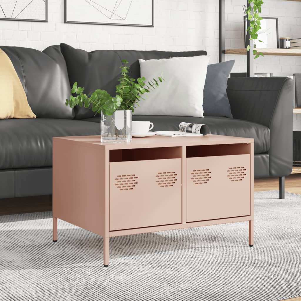 TV-Møbel DIV. TV-benk rosa 68x50x43,5 cm kaldvalset stål