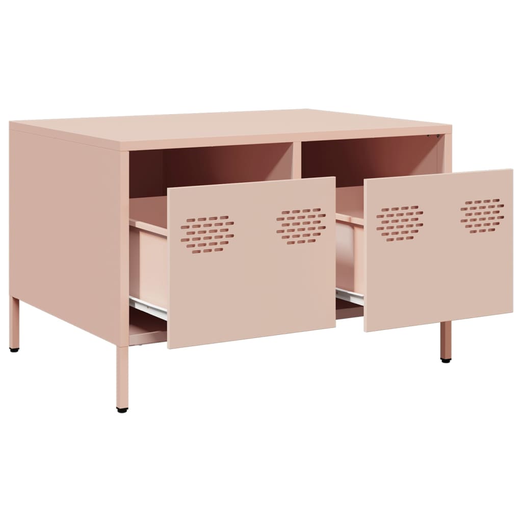 TV-Møbel DIV. TV-benk rosa 68x50x43,5 cm kaldvalset stål