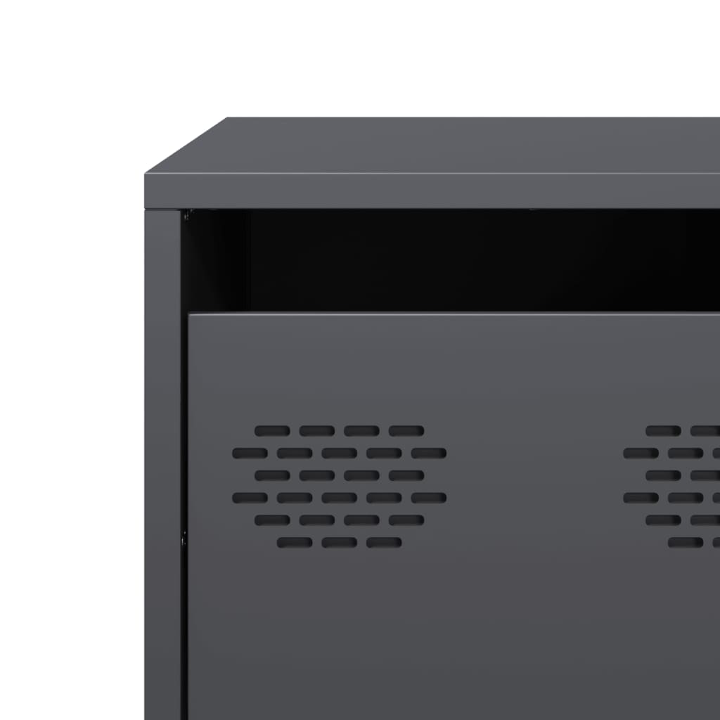 TV-Møbel DIV. TV-benk antrasitt 68x50x43,5 cm kaldvalset stål