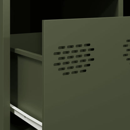 TV-Møbel DIV. TV-benk olivengrønn 68x50x43,5 cm kaldvalset stål