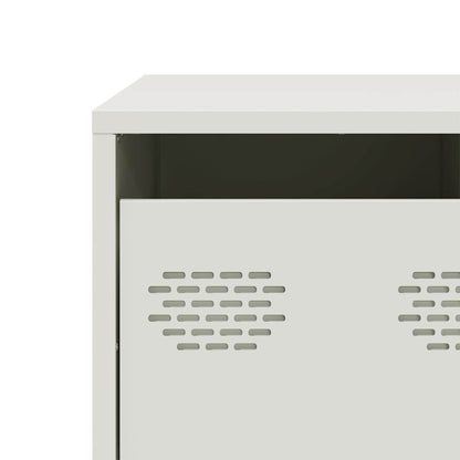 TV-Møbel DIV. TV-benk Hvit 68x50x43,5 cm kaldvalset stål