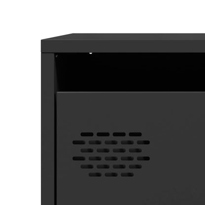 Skjenk DIV. Svart 68x39x73,5 cm kaldvalset stål