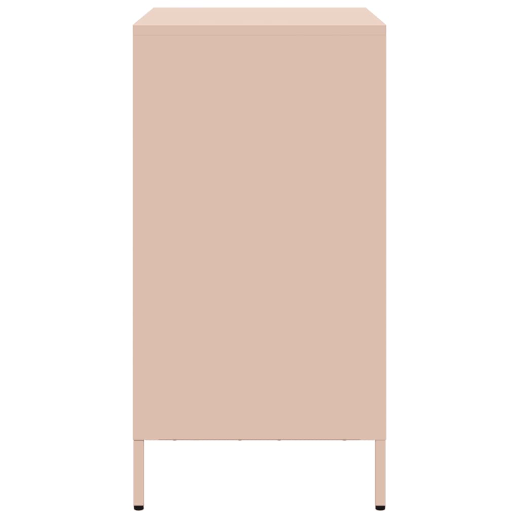 Skjenk DIV. rosa 68x39x73,5 cm kaldvalset stål