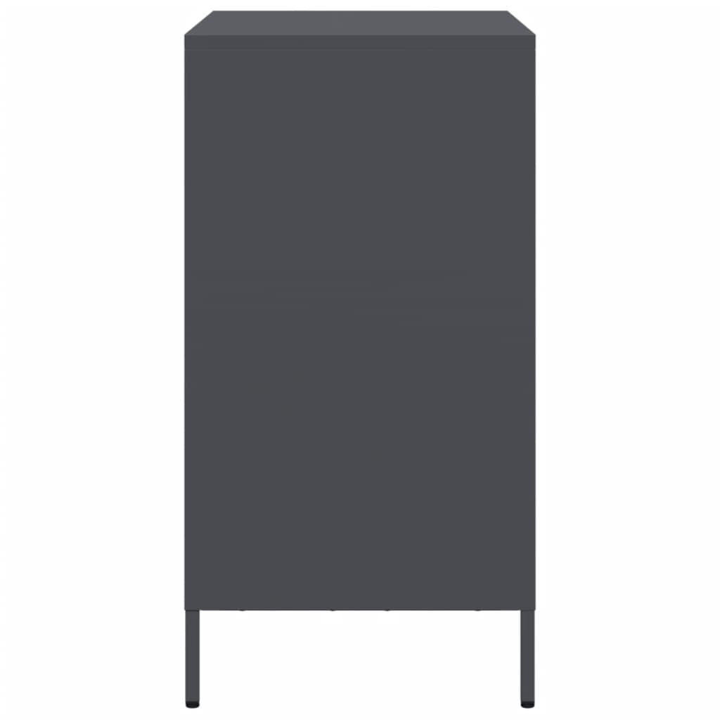 Skjenk DIV. antrasitt 68x39x73,5 cm kaldvalset stål