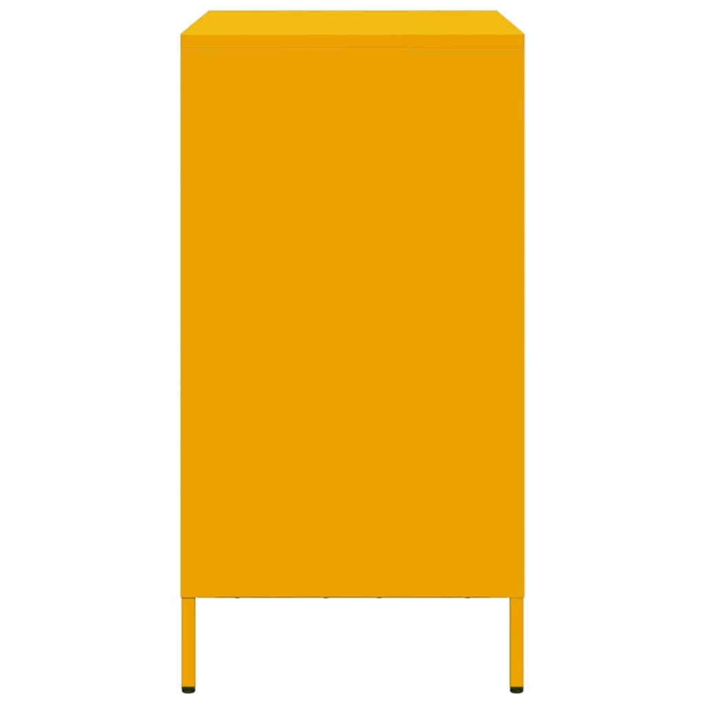 Skjenk DIV. sennepsgul 68x39x73,5 cm kaldvalset stål