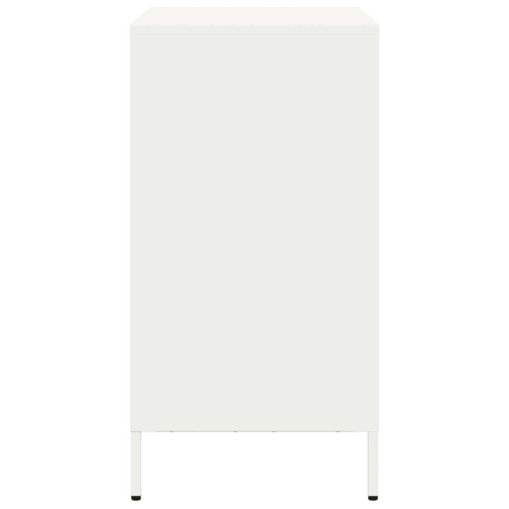 Skjenk DIV. Hvit 68x39x73,5 cm kaldvalset stål