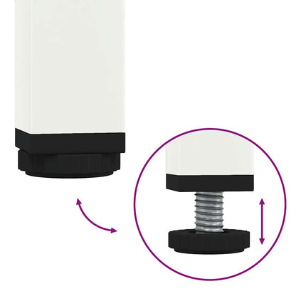 Skjenk DIV. Hvit 68x39x73,5 cm kaldvalset stål