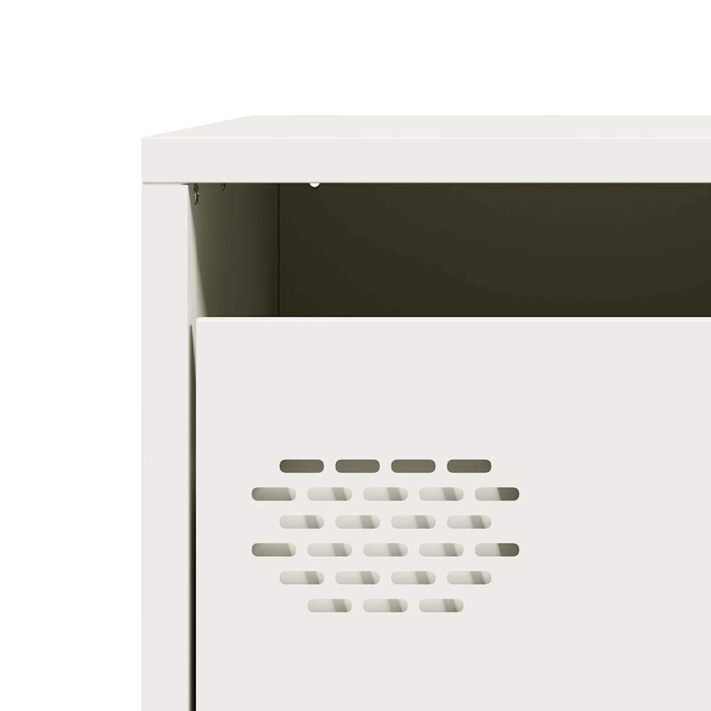 Skjenk DIV. Hvit 68x39x73,5 cm kaldvalset stål