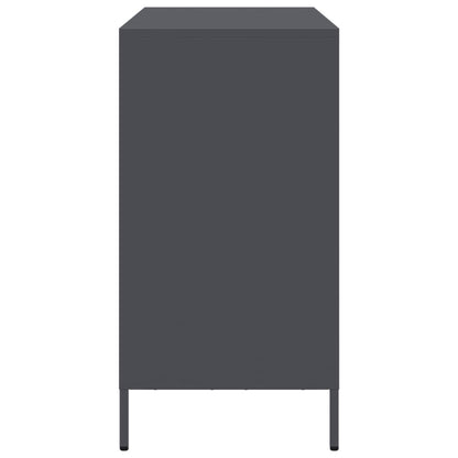 Skjenk DIV. antrasitt 101,5x39x73,5 cm kaldvalset stål