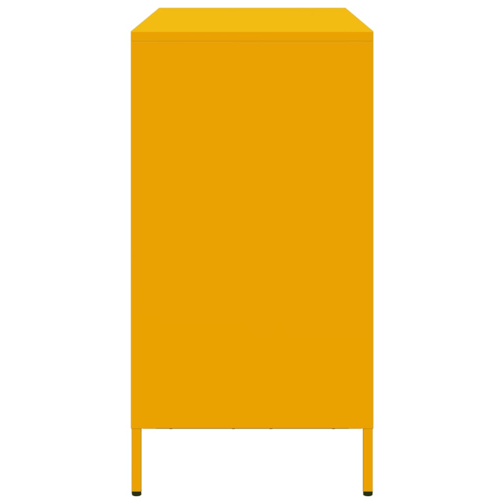 Skjenk DIV. sennepsgul 101,5x39x73,5 cm kaldvalset stål