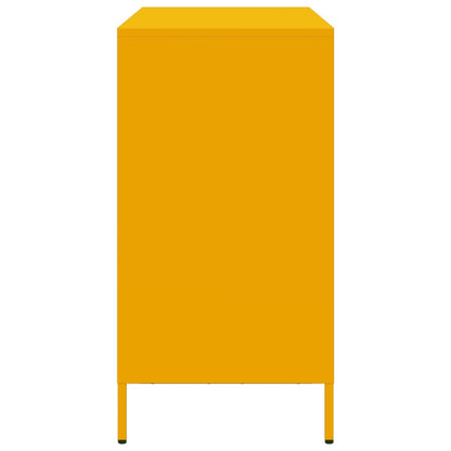 Skjenk DIV. sennepsgul 101,5x39x73,5 cm kaldvalset stål