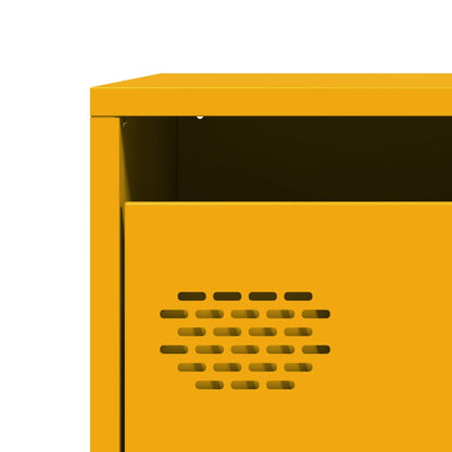 Skjenk DIV. sennepsgul 101,5x39x73,5 cm kaldvalset stål