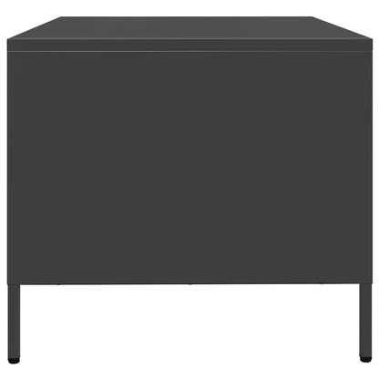 Salongbord Sofabord Svart 101,5x50x43,5 cm kaldvalset stål