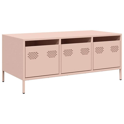 Salongbord Sofabord DIV. rosa 101,5x50x43,5 cm kaldvalset stål