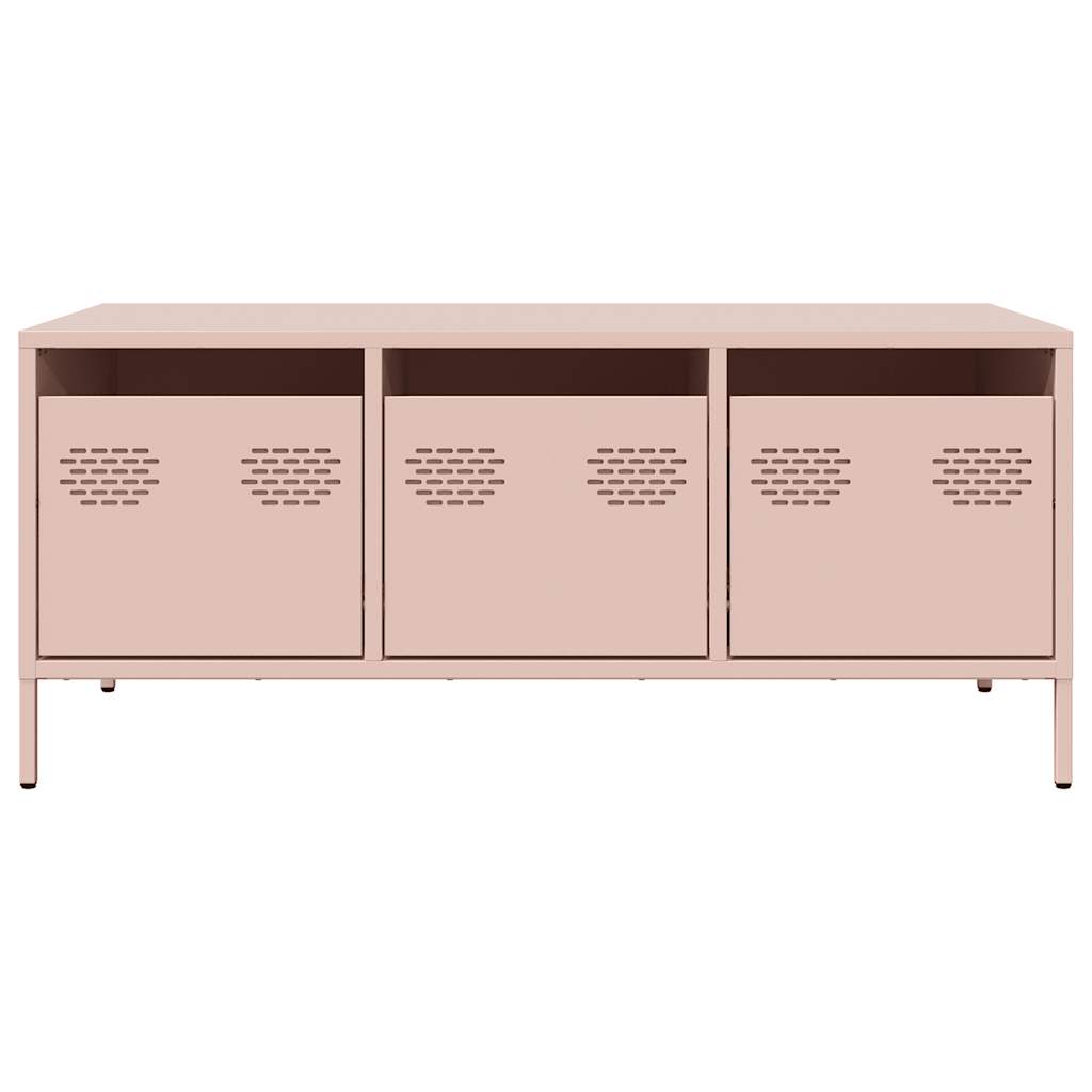 Salongbord Sofabord DIV. rosa 101,5x50x43,5 cm kaldvalset stål