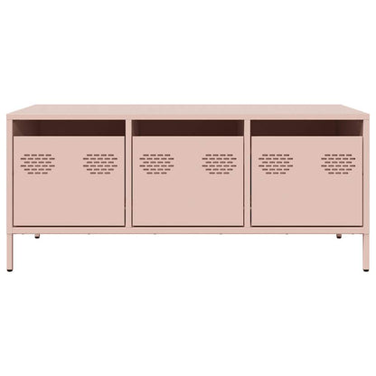 Salongbord Sofabord DIV. rosa 101,5x50x43,5 cm kaldvalset stål