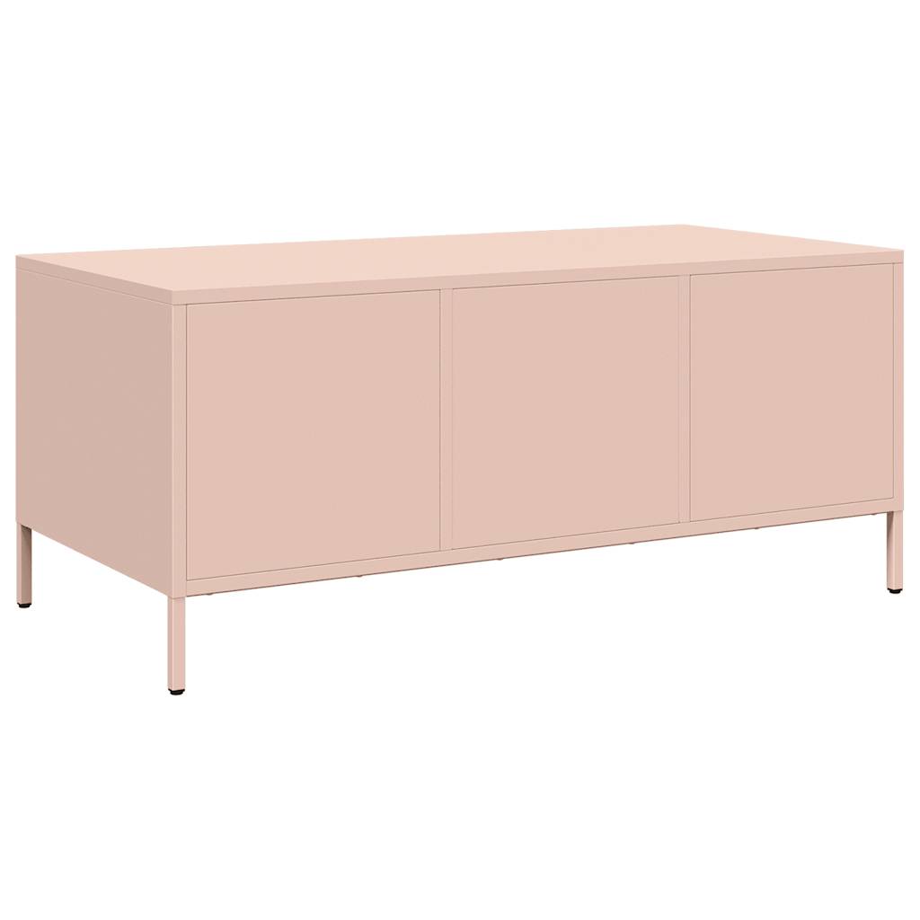 Salongbord Sofabord DIV. rosa 101,5x50x43,5 cm kaldvalset stål