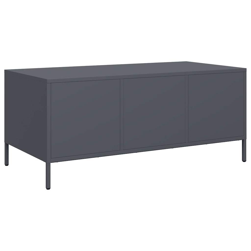 Salongbord Sofabord DIV. antrasitt 101,5x50x43,5 cm kaldvalset stål