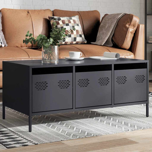 Salongbord Sofabord DIV. antrasitt 101,5x50x43,5 cm kaldvalset stål