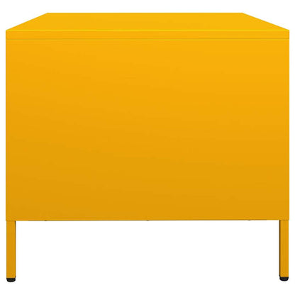 Salongbord Sofabord DIV. sennepsgul 101,5x50x43,5 cm kaldvalset stål