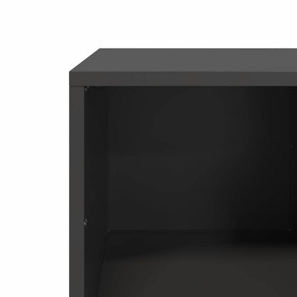 Salongbord Sofabord Svart 101,5x50x43,5 cm kaldvalset stål