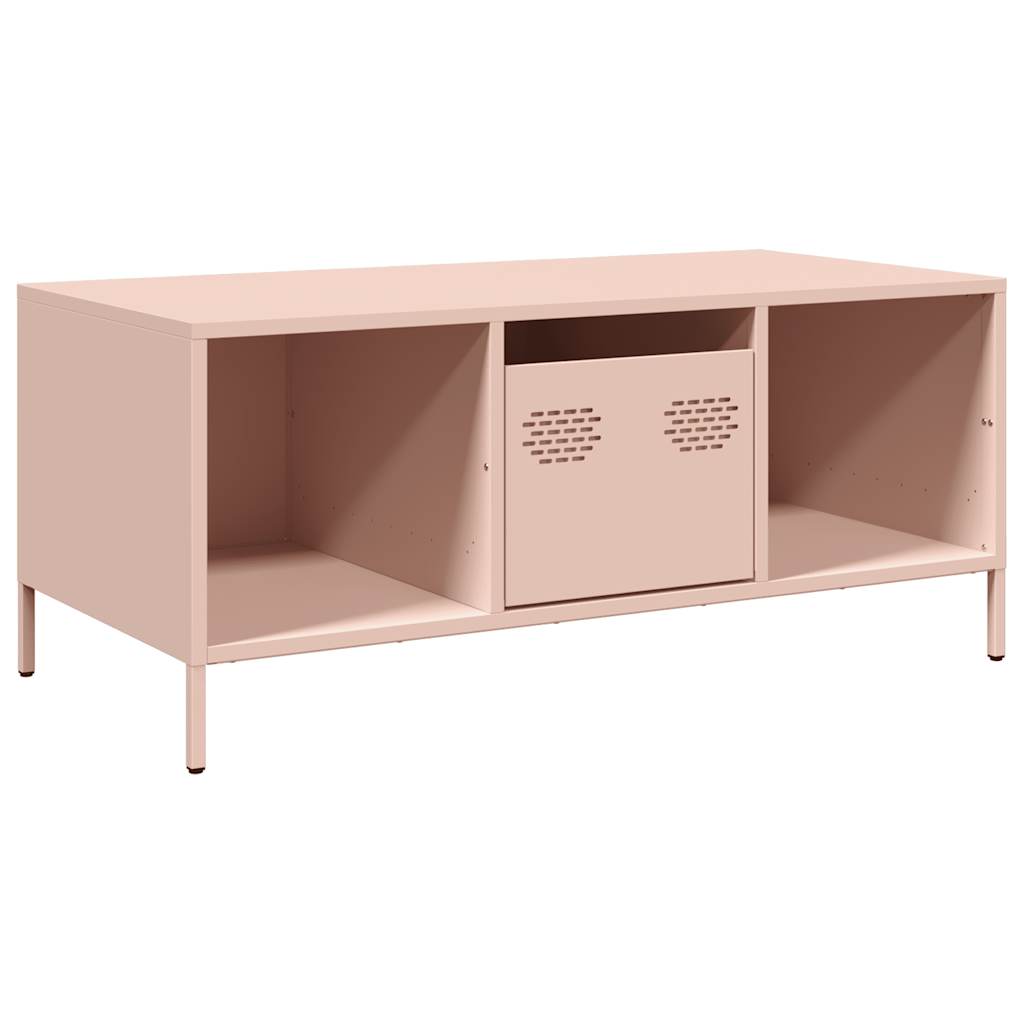 Salongbord Sofabord DIV. rosa 101,5x50x43,5 cm kaldvalset stål