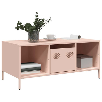 Salongbord Sofabord DIV. rosa 101,5x50x43,5 cm kaldvalset stål