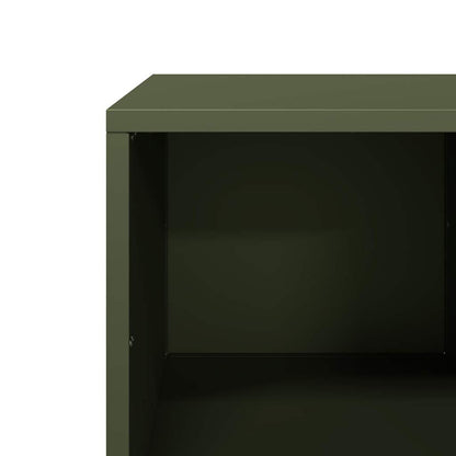 Salongbord Sofabord DIV. olivengrønn 101,5x50x43,5 cm kaldvalset stål