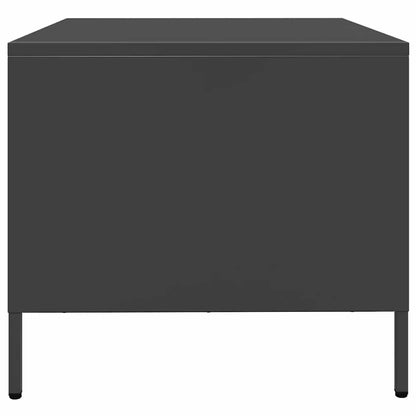 Salongbord Sofabord Svart 68,5x50x43,5 cm kaldvalset stål