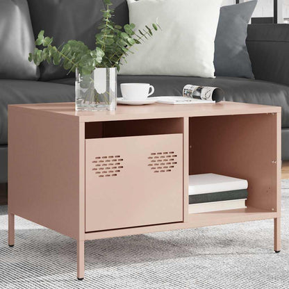 Salongbord Sofabord DIV. rosa 68,5x50x43,5 cm kaldvalset stål