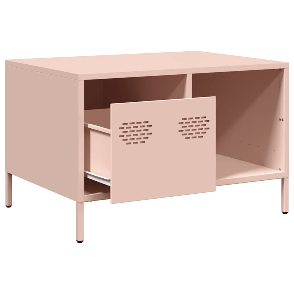 Salongbord Sofabord DIV. rosa 68,5x50x43,5 cm kaldvalset stål