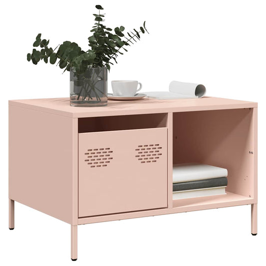 Salongbord Sofabord DIV. rosa 68,5x50x43,5 cm kaldvalset stål