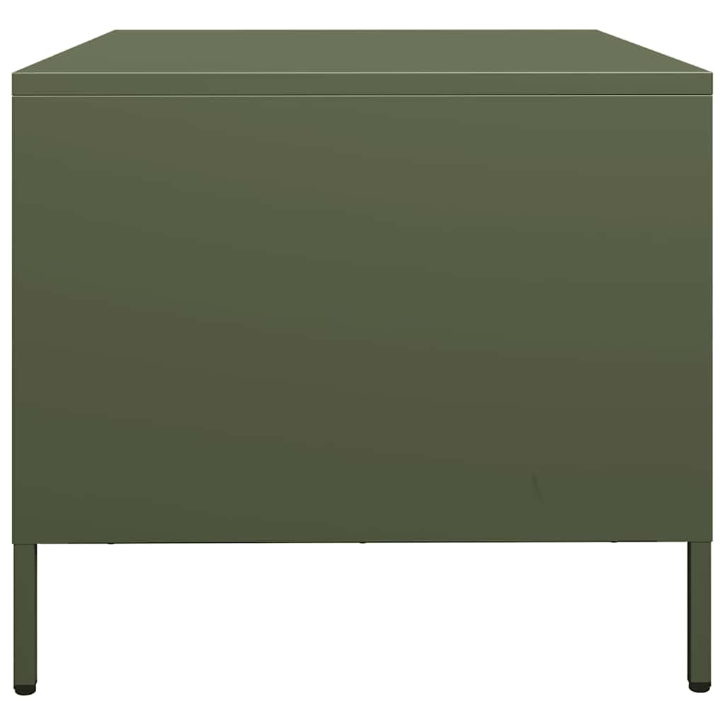 Salongbord Sofabord DIV. olivengrønn 68,5x50x43,5 cm kaldvalset stål