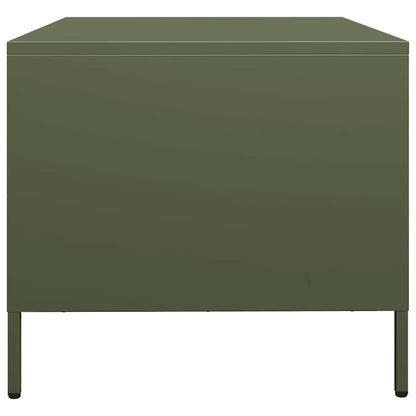 Salongbord Sofabord DIV. olivengrønn 68,5x50x43,5 cm kaldvalset stål