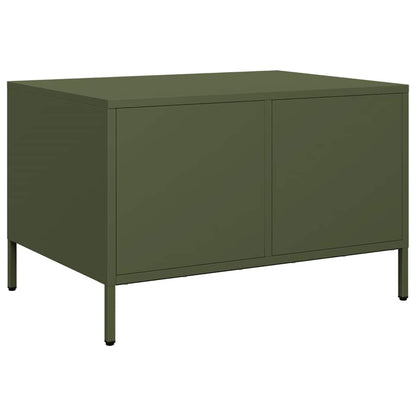 Salongbord Sofabord DIV. olivengrønn 68,5x50x43,5 cm kaldvalset stål