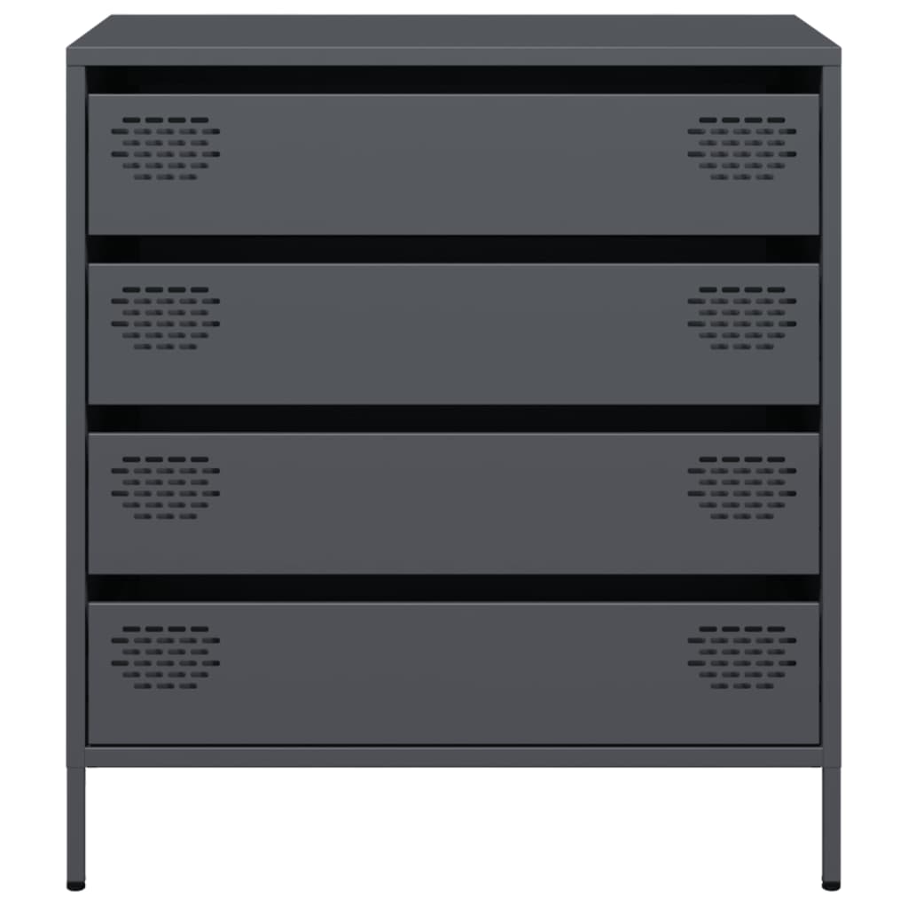 Skjenk DIV. antrasitt 68x39x73,5 cm kaldvalset stål