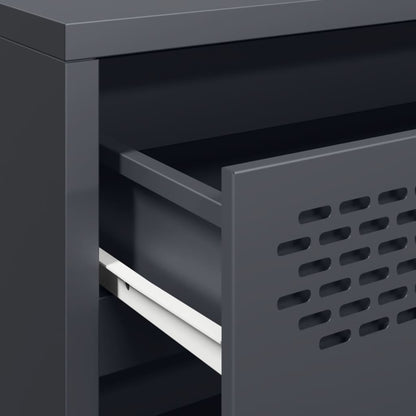 Skjenk DIV. antrasitt 68x39x73,5 cm kaldvalset stål