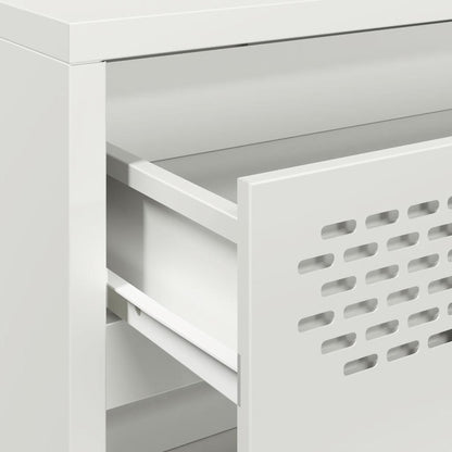 Skjenk DIV. Hvit 68x39x73,5 cm kaldvalset stål